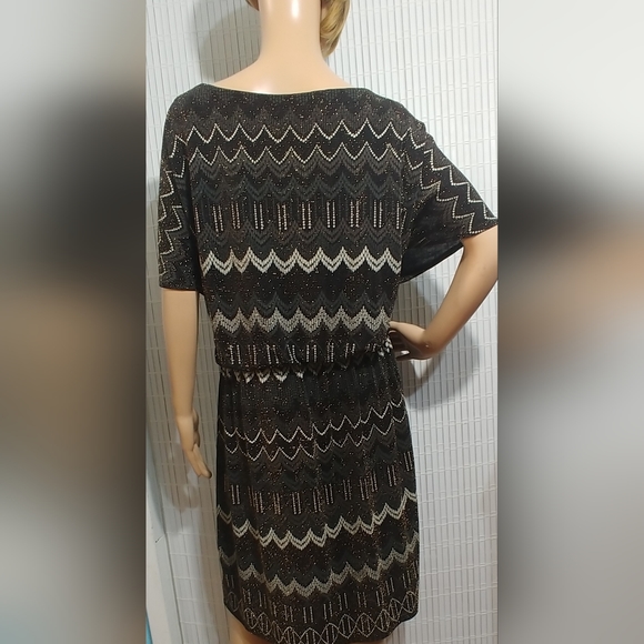 SLNY Metallic Dress for Women Size 14W Cocktail Party (B#9) - Picture 5 of 11